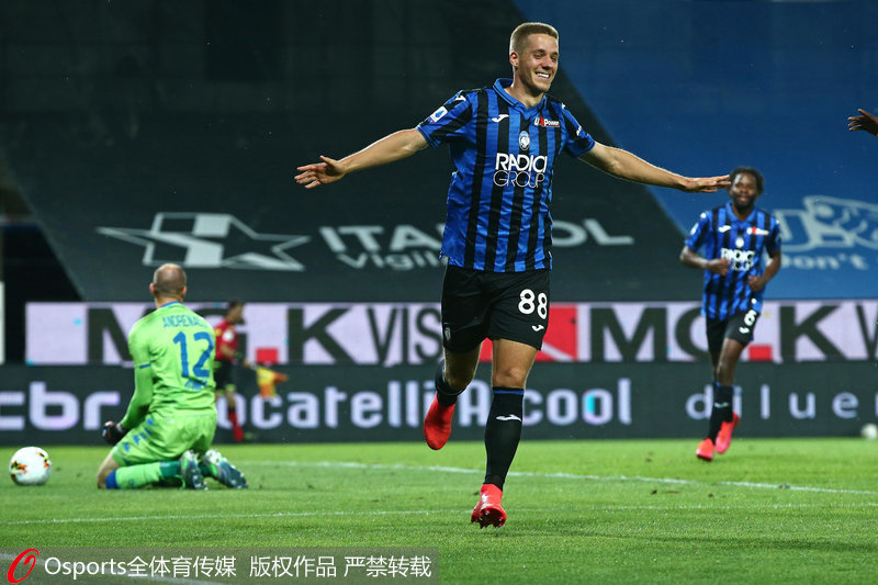  亚特兰大,狂轰滥炸五球大胜桑普多利亚  